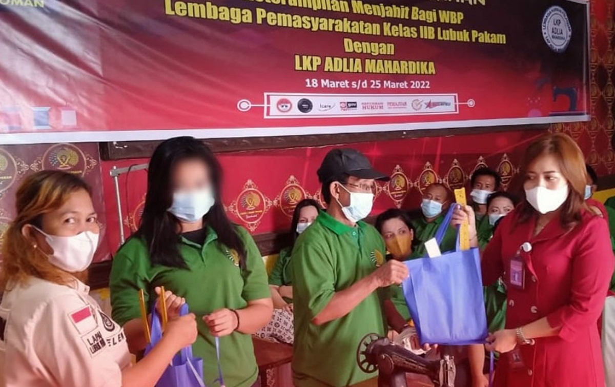 Lapas Lubukpakam Gelar Pelatihan Keterampilan Menjahit Sumut