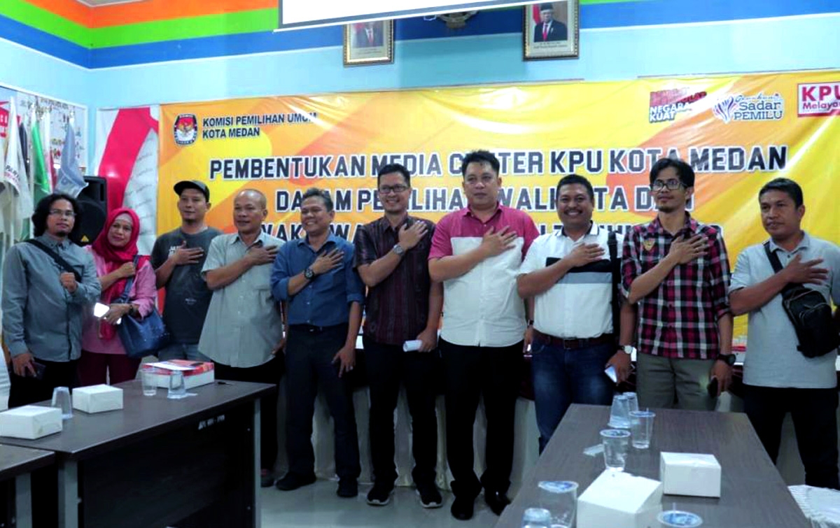 Amru-Jhonris Pimpin Media Center KPU Medan