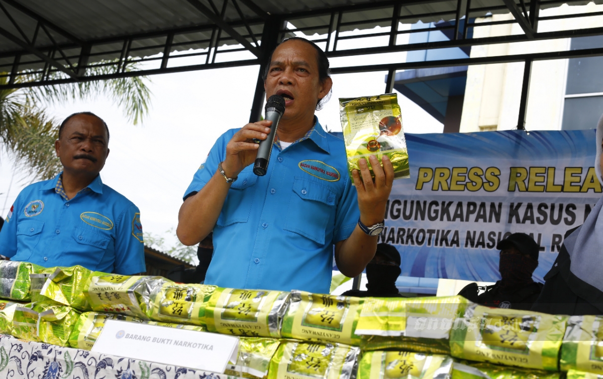 Ungkap Jaringan Internasional, BNN Sita 60 Kg Sabu Dari Penarik Becak