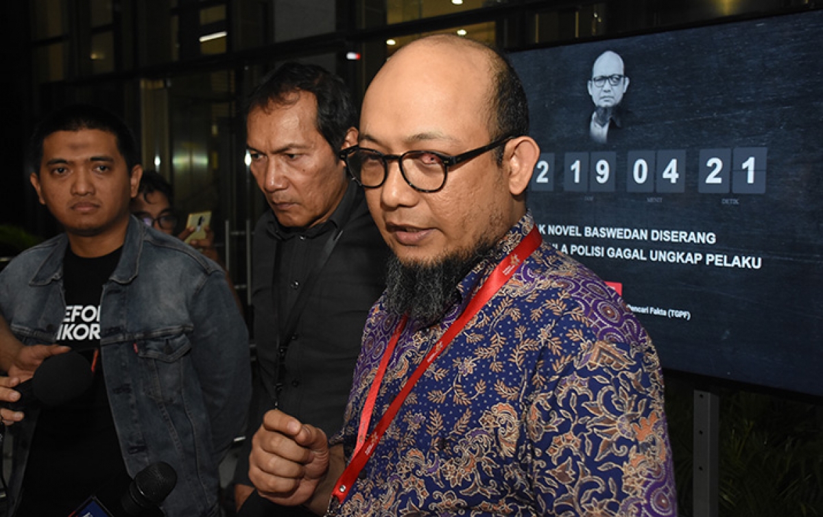 Polisi Tangkap Tersangka Penyiraman Novel Baswedan