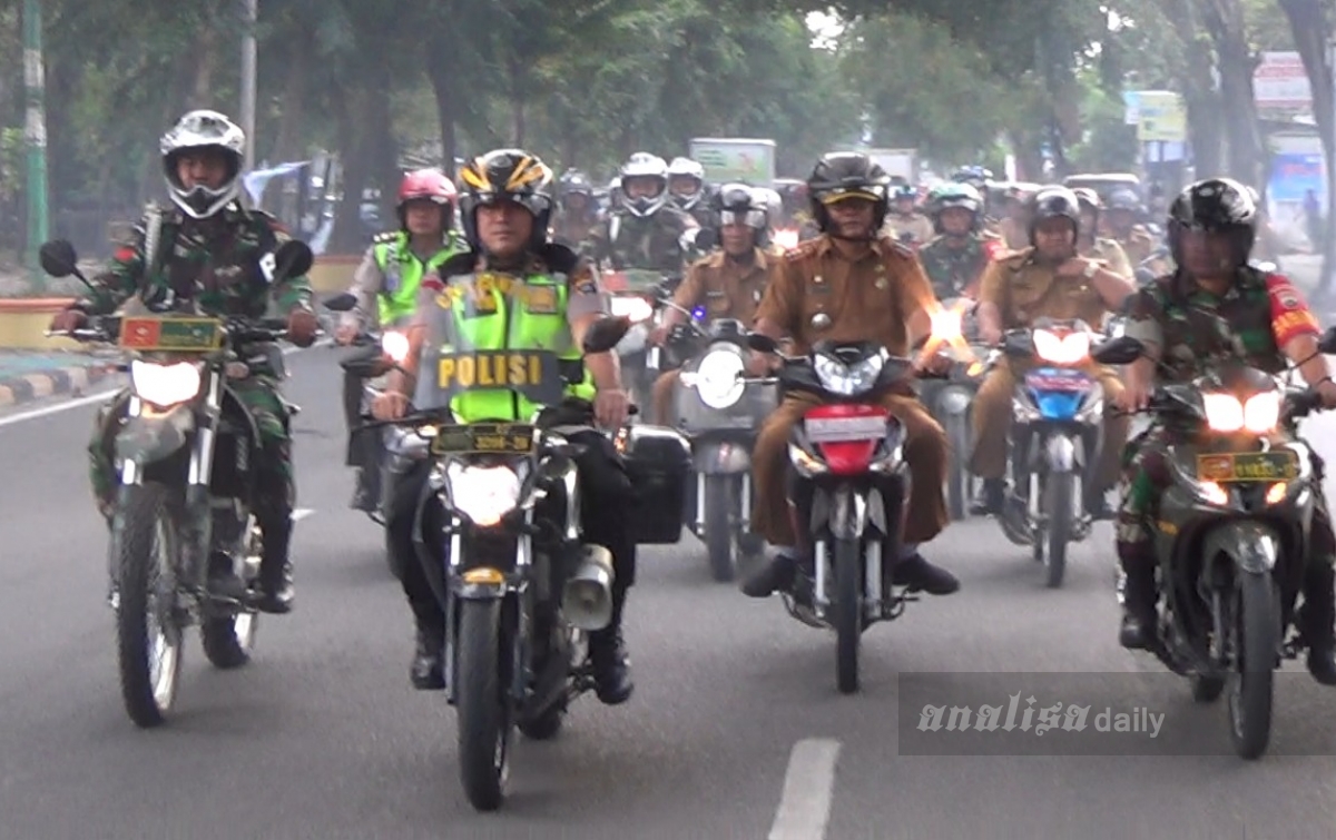 Jaga Kamtibmas Jelang Pergantian Tahun, Polsek Helvetia, Kodam I/BB dan Kecamatan Patroli Bersama
