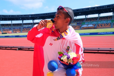 Agus Prayoga Raih Medali Emas dari Cabang Maraton
