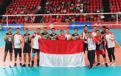 Tim Voli Indonesia Tantang Filipina di Final SEA Games