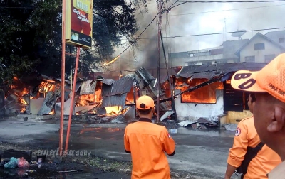 11 Rumah dan Kios Terbakar di Pematang Siantar