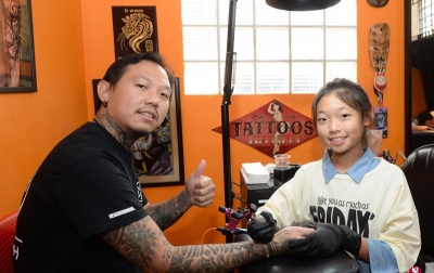 Lilith Siow, Seniman Tato Berusia 6 Tahun