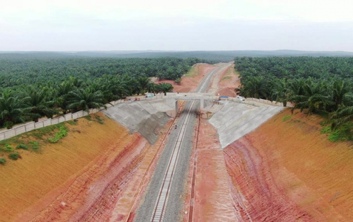 Pembangunan Jalur KA Rantau Prapat-Kota Pinang Berjalan 90 Persen