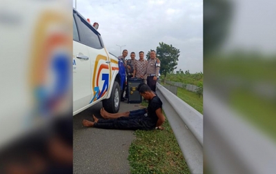 Pencuri Brankas Ditangkap Polisi di Jalan Tol Belmera