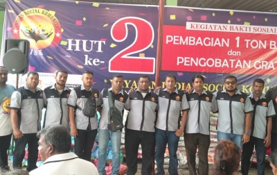 Indian Social Komunitas Gelar Baksos di Shri Murugan Kuil