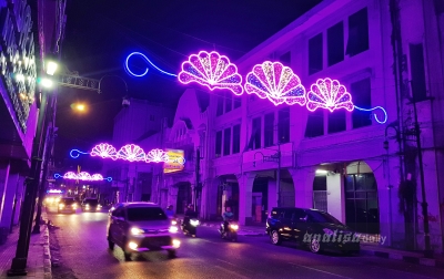 Lampu Hias di Kesawan Memperindah Kota Medan