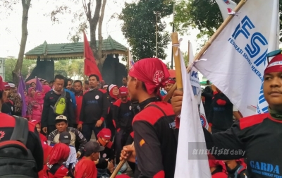 Aliansi Pekerja Sumatera Utara Tolak RUU Omnibus Law