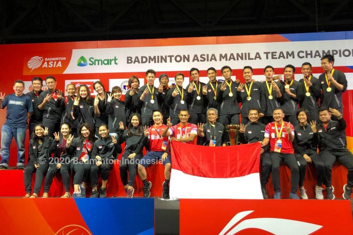 Indonesia Hat-trick Juara Badminton Asia Team Championships
