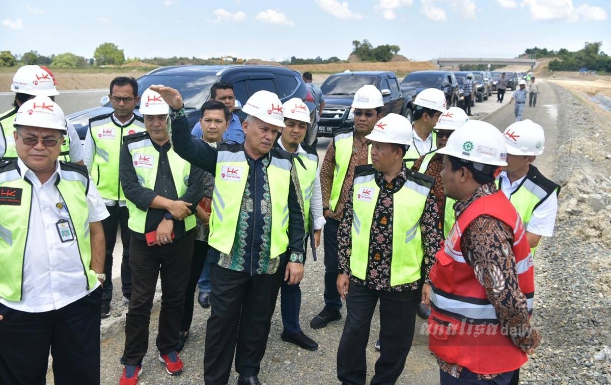 Jelang Kedatangan Presiden, Sekda Aceh Sidak ke Jalan Tol Sibanceh