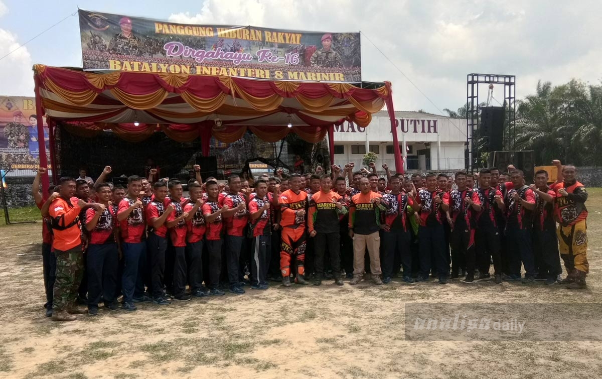 Batalyon Infantri 8 Marinir Tangkahan Lagan Gelar Pesta Rakyat