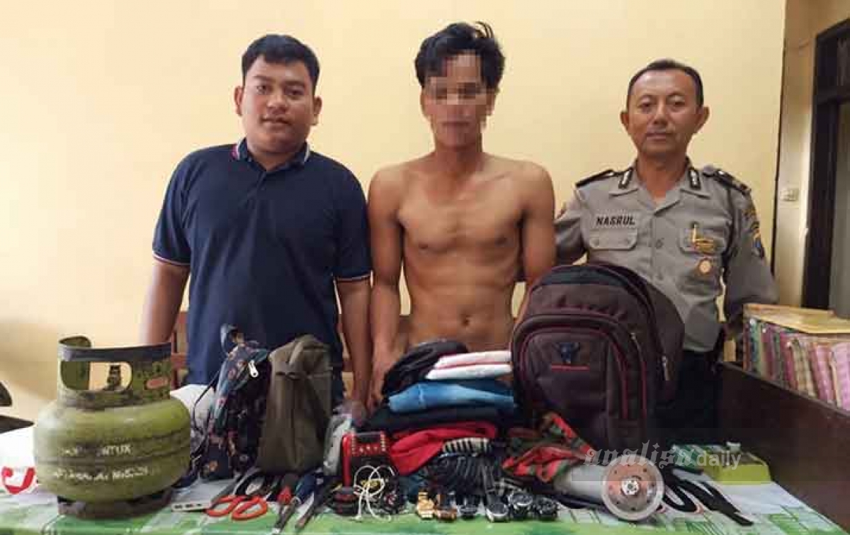 Maling Rumah Kosong, Pelaku Nyaris Diamuk Massa