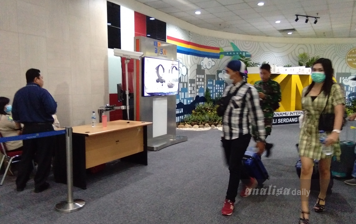 KKP Kualanamu Pasang Thermoscener di Terminal Kedatangan Domestik