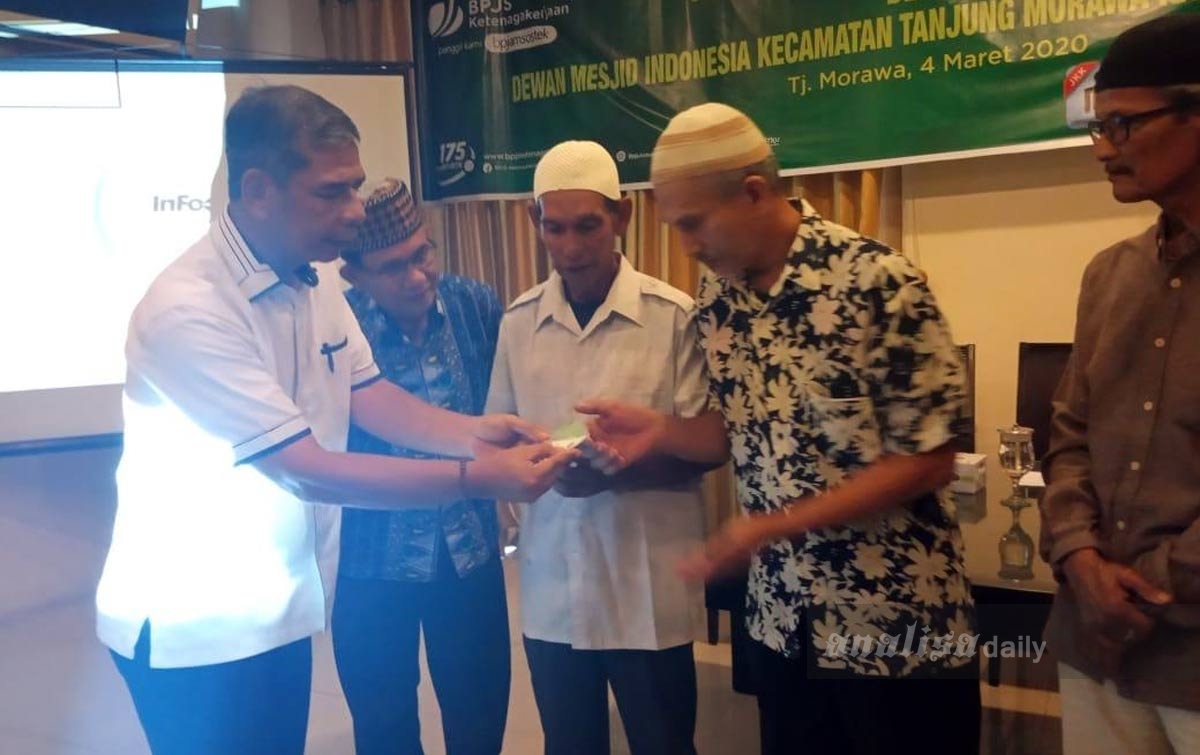 Pengurus BKM Se-Tanjung Morawa Terlindungi BP Jamsostek