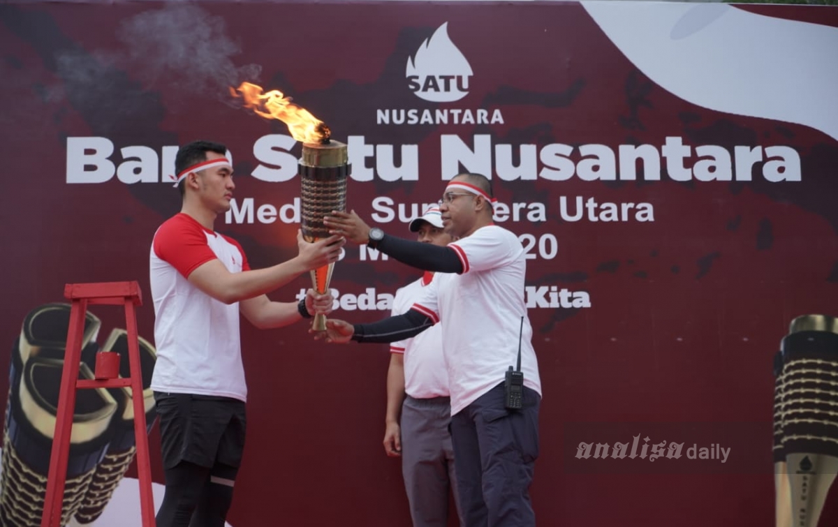 Obor Satu Bangsa Disambut Meriah di Kota Medan