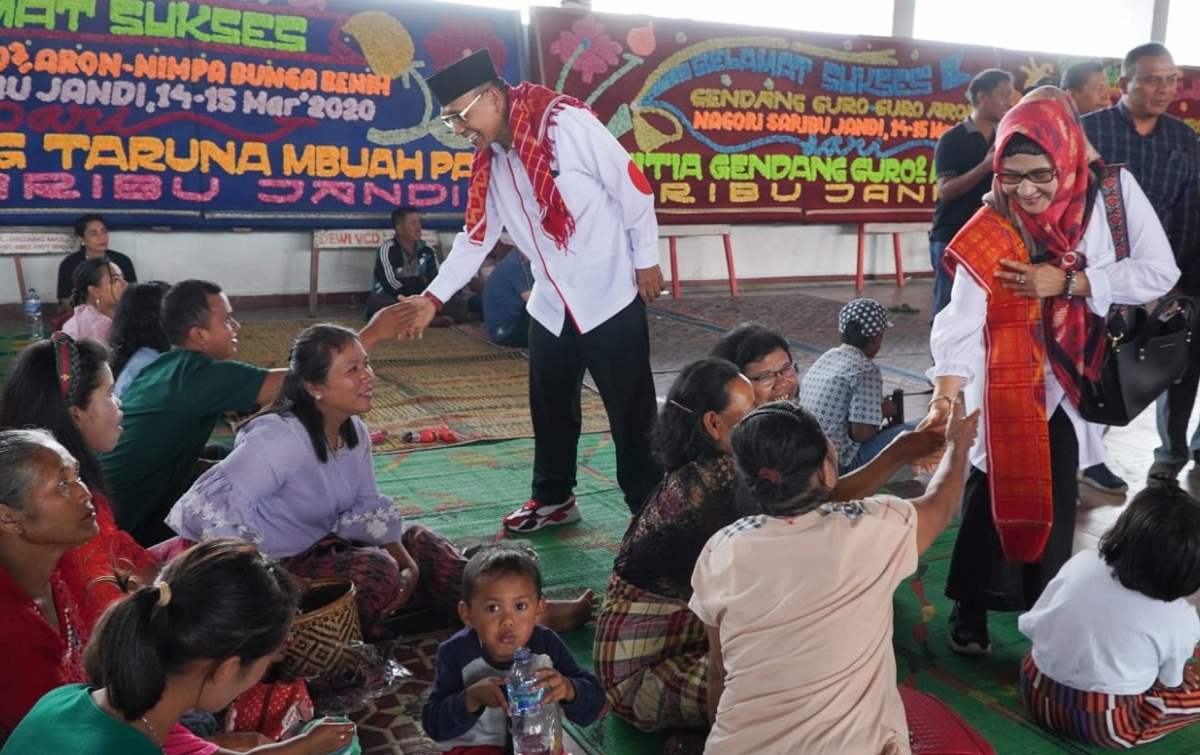 Anton Saragih Puji Semangat Warga Nagori Saribu Jandi Lestarikan Budaya