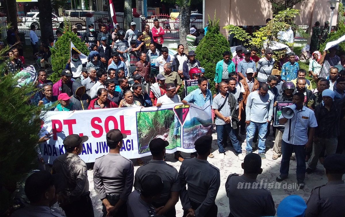 Masyarakat Banuaji Minta Aktivitas PT SOL Dihentikan Sementara