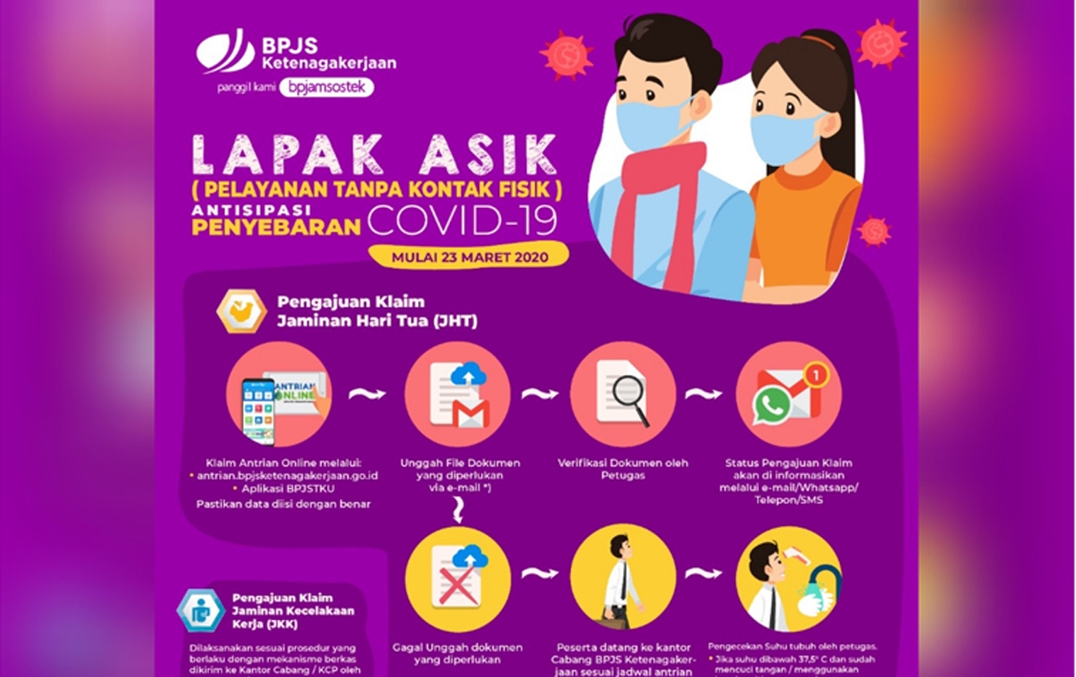 BPJamsostek Terbitkan Layanan Lapak Asik