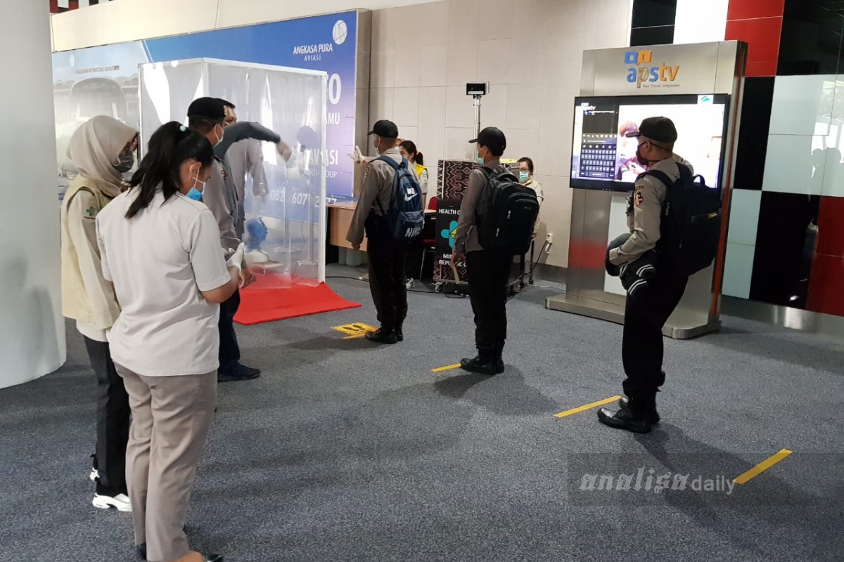 Tiba di Bandara Kualanamu, 35 Siswa Sekolah Inspektur Polisi Langsung Diisolasi