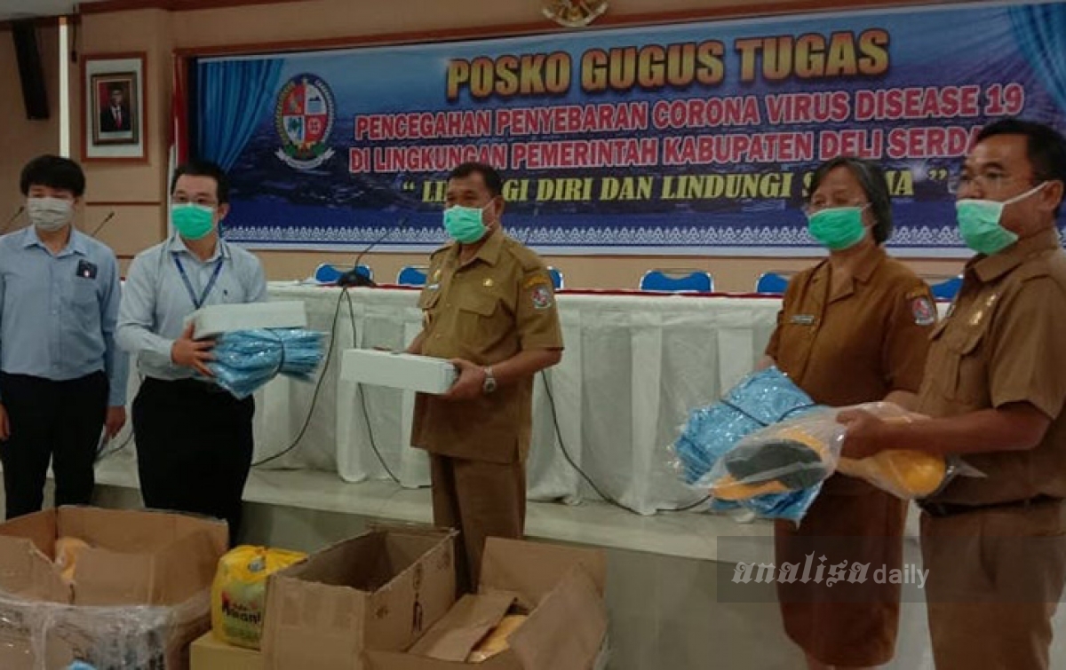 Bupati Deliserdang Apresiasi Bantuan APD dari Pihak Swasta