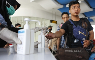 Foto: Antisipasi Covid-19 dari Pelabuhan Belawan