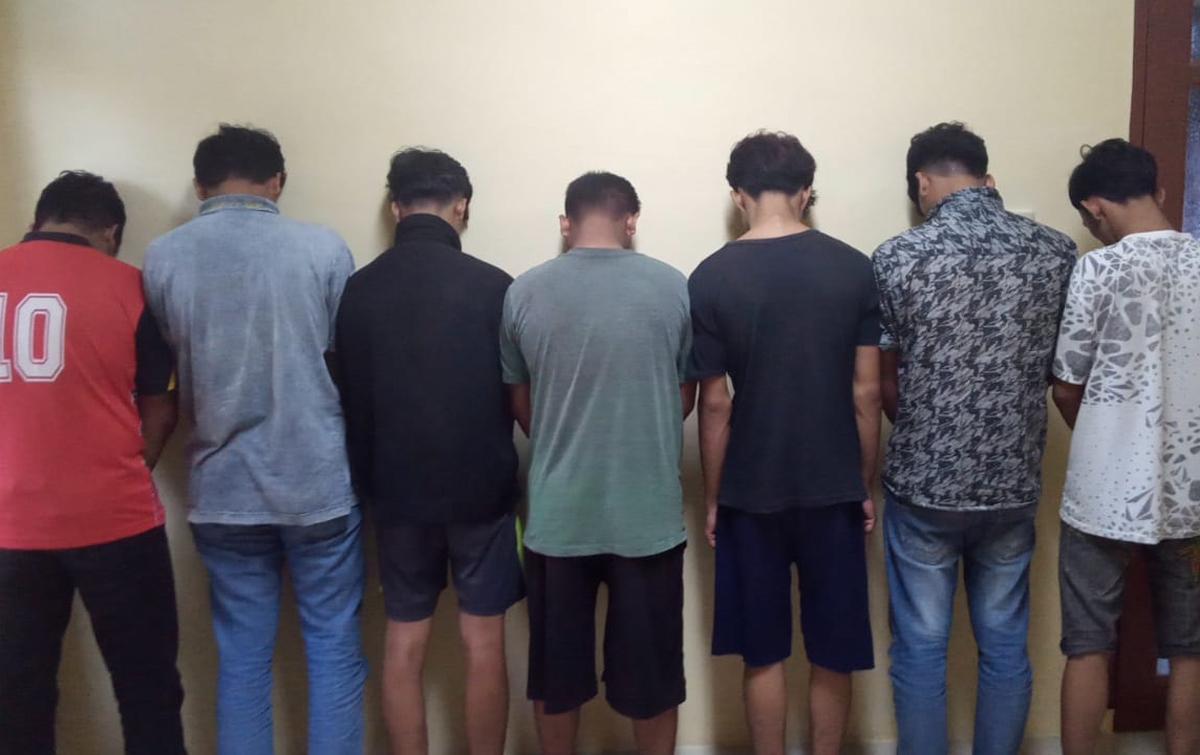 Tujuh Pelajar Diduga Pelaku Amoral Ditangkap polisi