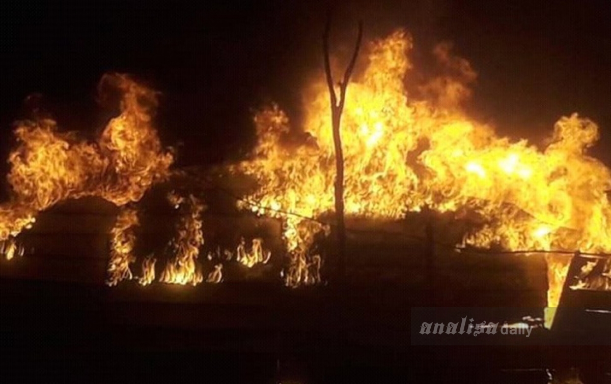 Tiga Rumah Warga di Paolan Paluta Hangus Terbakar