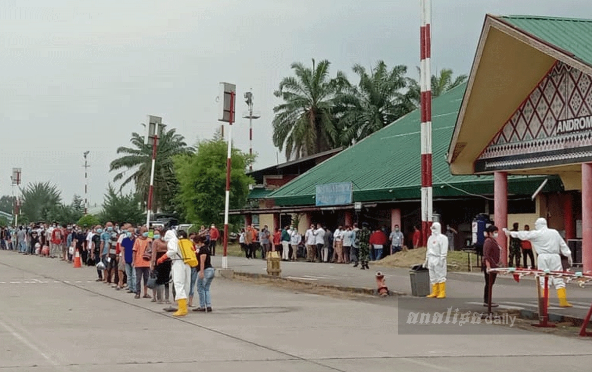 Sebanyak 134 TKI di Karantina di Lanud Soewondo