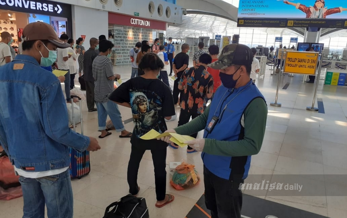 TKI Asal NTT dan NTB Dipulangkan via Bandara Kualanamu