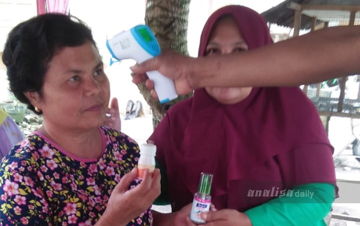 Warga Desa Durian Bersama-sama Cegah Corona