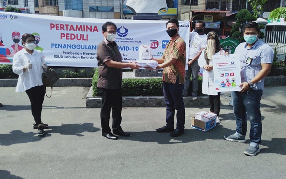Pertamina Peduli & Hiswana Salurkan Alat Medis ke Rumah Sakit Rujukan COVID-19