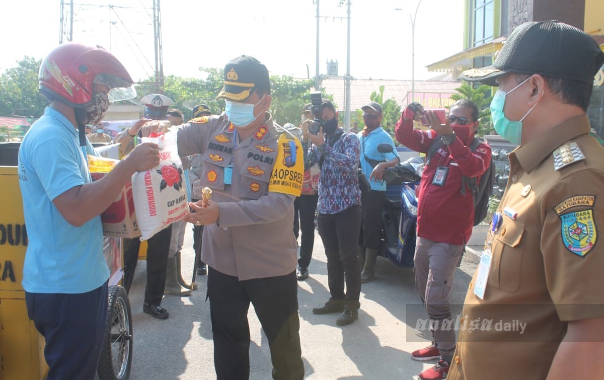 Kapolres Batubara Salurkan Ribuan Paket Sembako