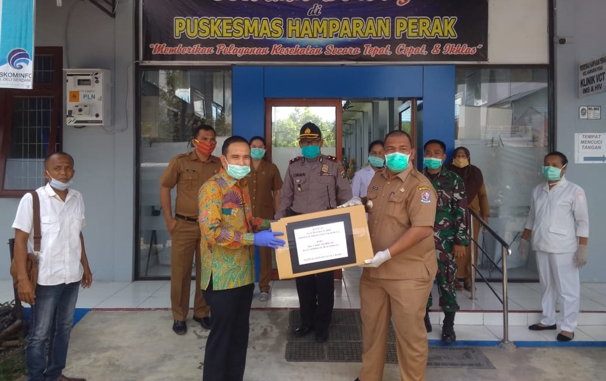 Ketua DPRD Deliserdang Salurkan 3 Ton Beras