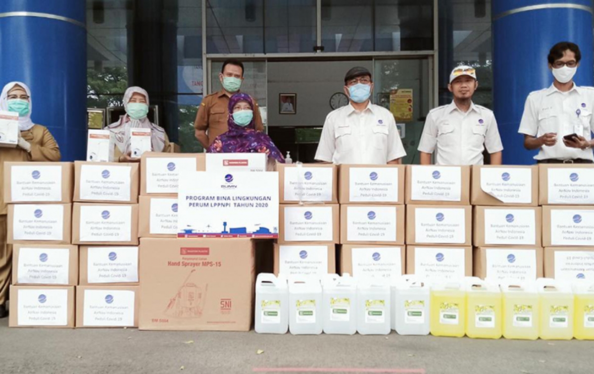 AirNav Berikan Bantuan Penanggulangan COVID-19