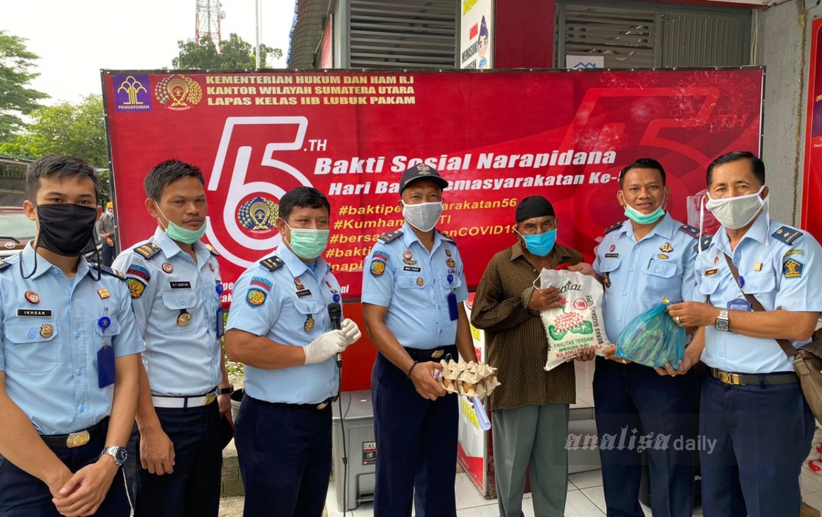 Lapas Lubuk Pakam Bagikan Paket Sembako