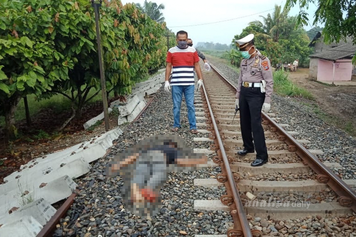 Warga Serdang Bedagai Tewas Diduga Tertabrak Kereta Api