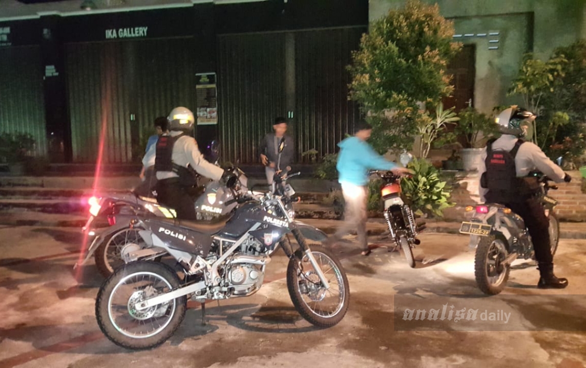 Patroli Kota Polresta Banda Aceh Bubarkan Ratusan Pembalap Liar