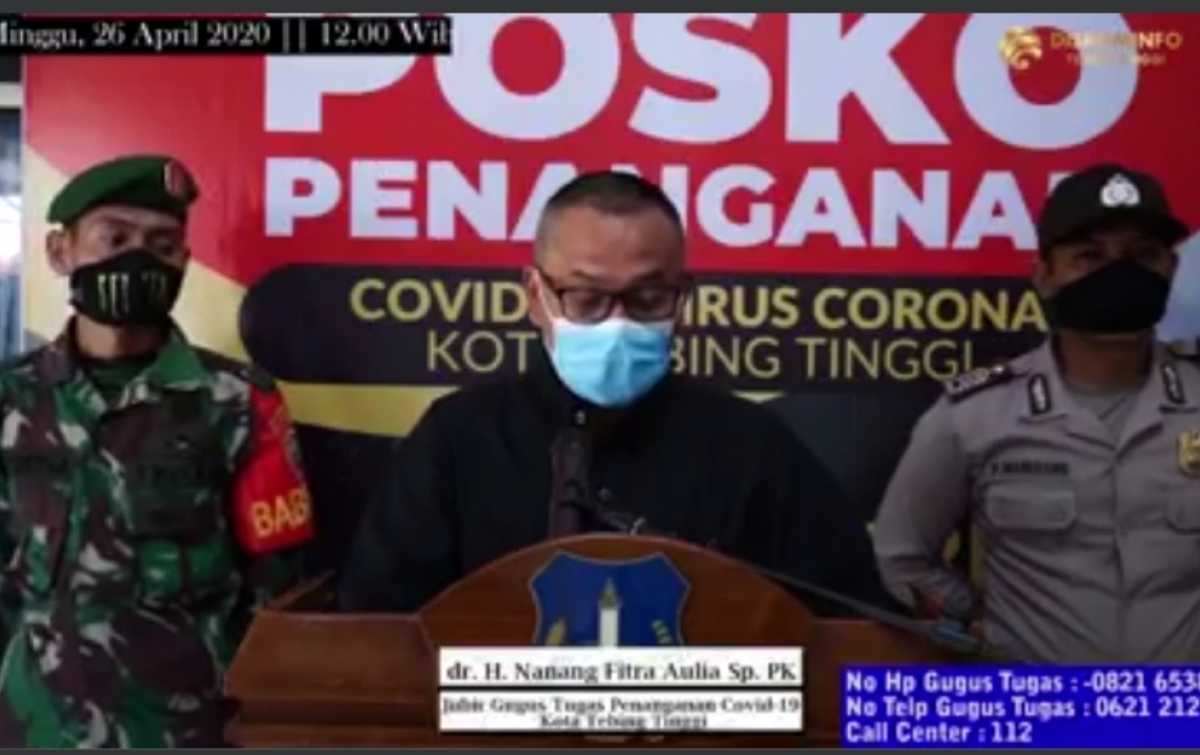 Pasien Positif Covid-19 di Tebingtinggi Bertambah Satu Orang