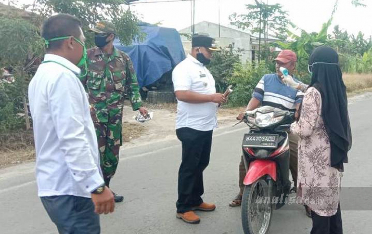 Pihak Kecamatan Pantailabu Persempit Ruang Penyebaran COVID-19