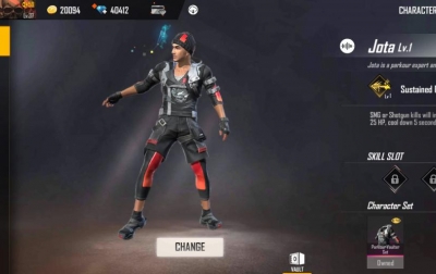 Karakter Jota Terpopuler di Free Fire