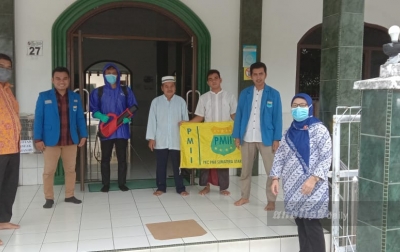 PMII Sumut Disinfeksi Sejumlah Masjid