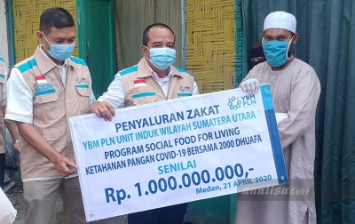 Yayasan Baitul Maal PLN UIW Sumut Distribusikan Bantuan Rp 1 Miliar