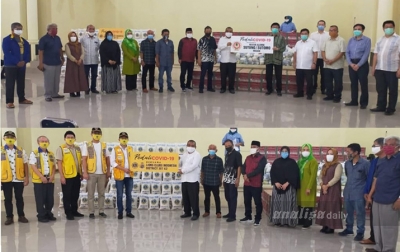 Lions Club dan IKA Sutomo Baksos Peduli COVID-19 ke PWI Sumut