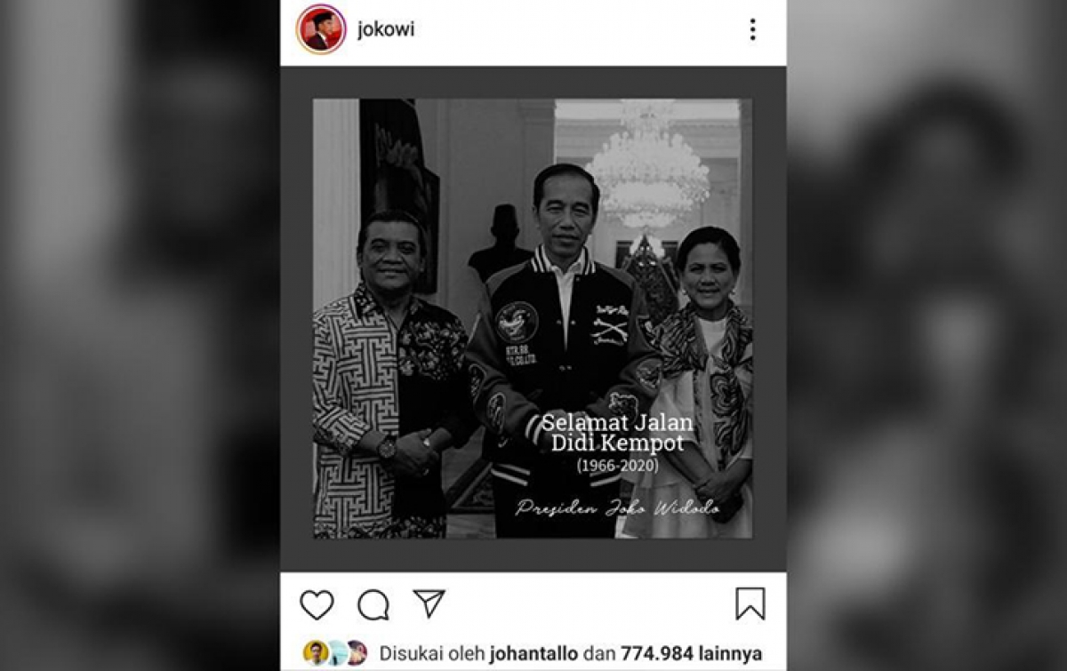 Jokowi Sampaikan Belasungkawa untuk Didi Kempot, Selamat Jalan The Godfather of Broken Heart