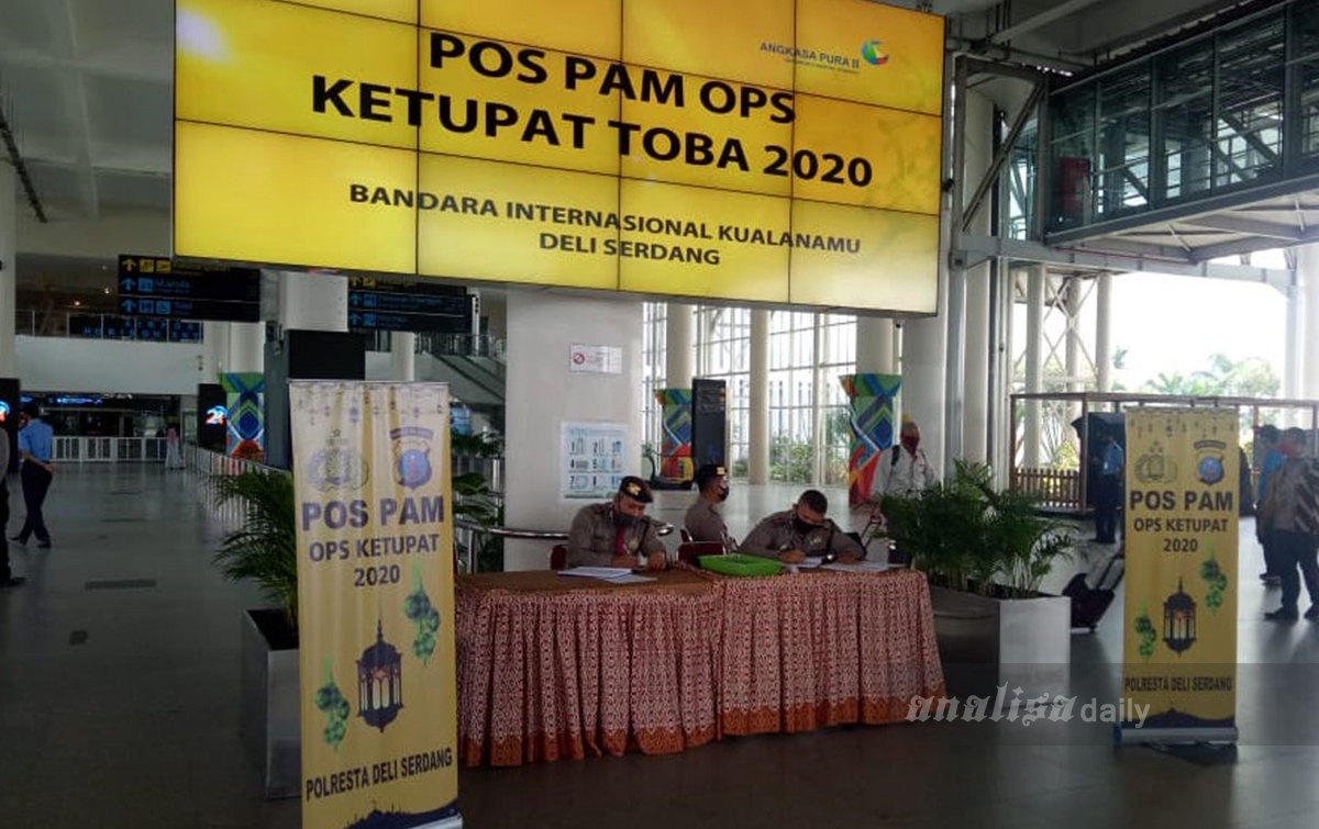 Polresta Deliserdang Lakukan Pengamanan di Bandara Kualanamu