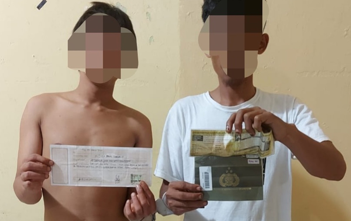 Curi Emas Seharga Rp 42 Juta, Dua Pemuda Ditangkap Polisi