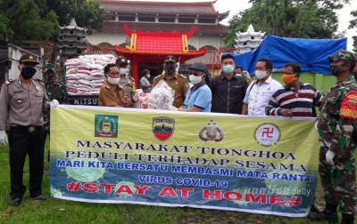 Masyarakat Tionghoa Stabat Aksi Peduli Sesama Sambut Idul Fitri