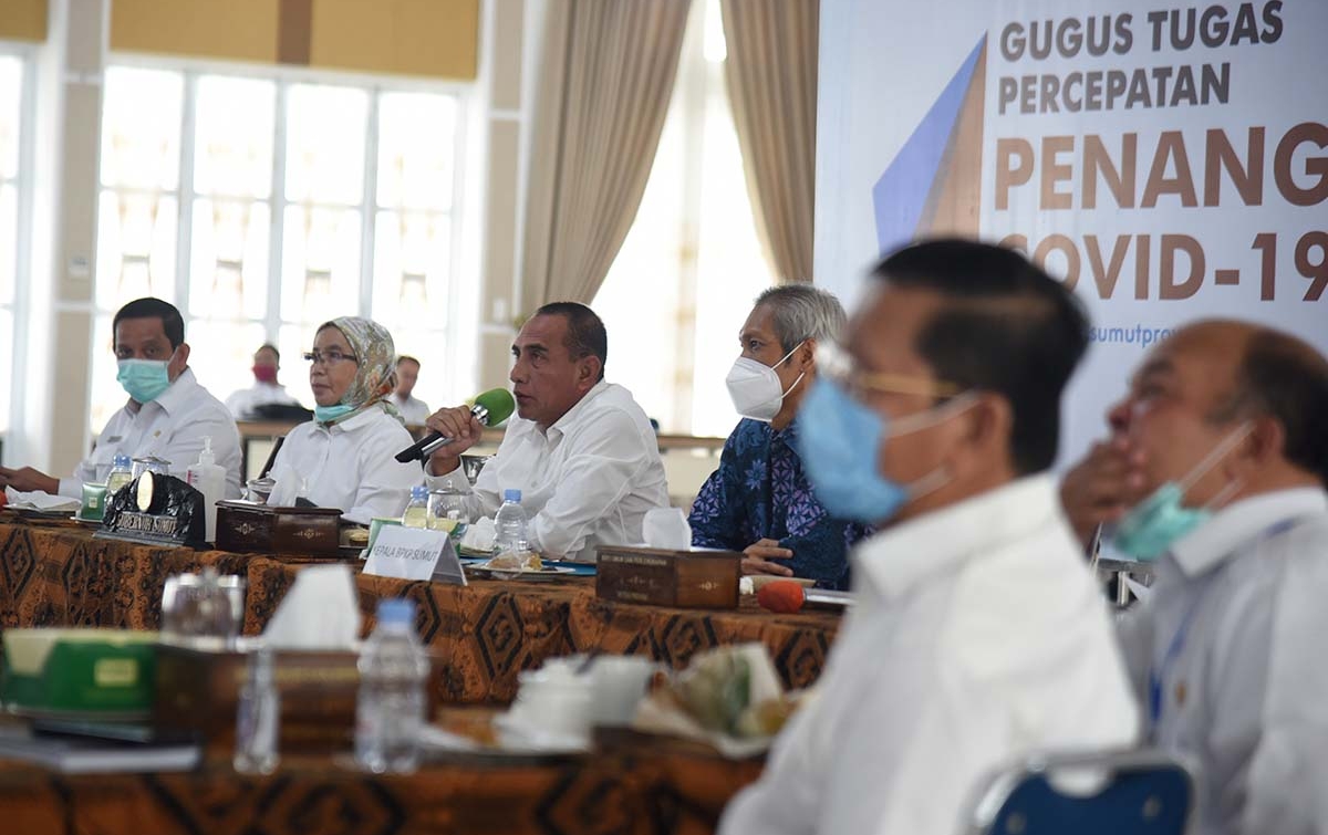 Rakor Dengan Ketua KPK, Gubsu Paparkan Berbagai Upaya Pencegahan Korupsi
